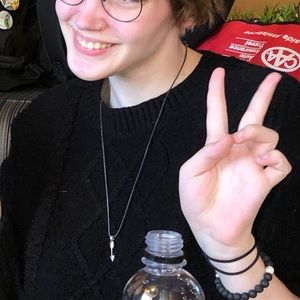 black knit sweater barely worn